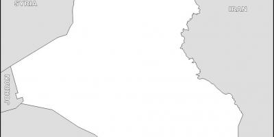 Bản đồ của Iraq trống