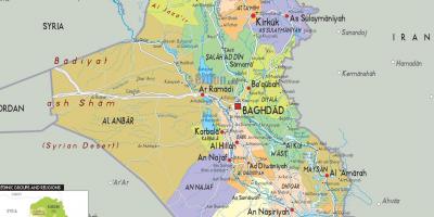 Iraq thành phố bản đồ