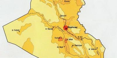 Bản đồ của Iraq dân