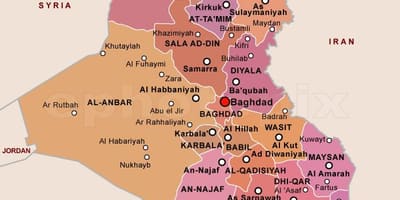 Bản đồ của Iraq kỳ